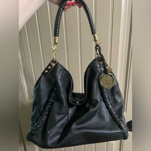 Like New Vince Camuto Black Leather Purse